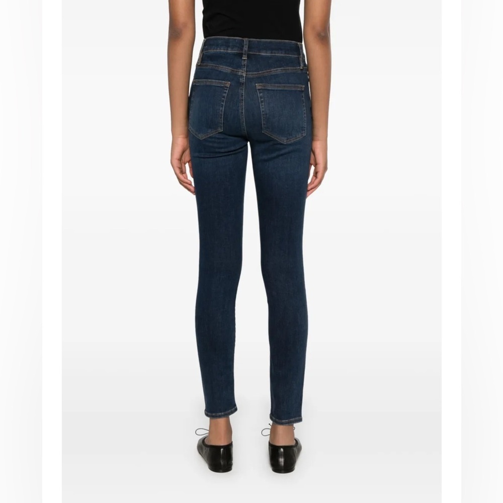 Frame Le High Skinny Jeans Dark Wash Blue Size 27 - Picture 3 of 11